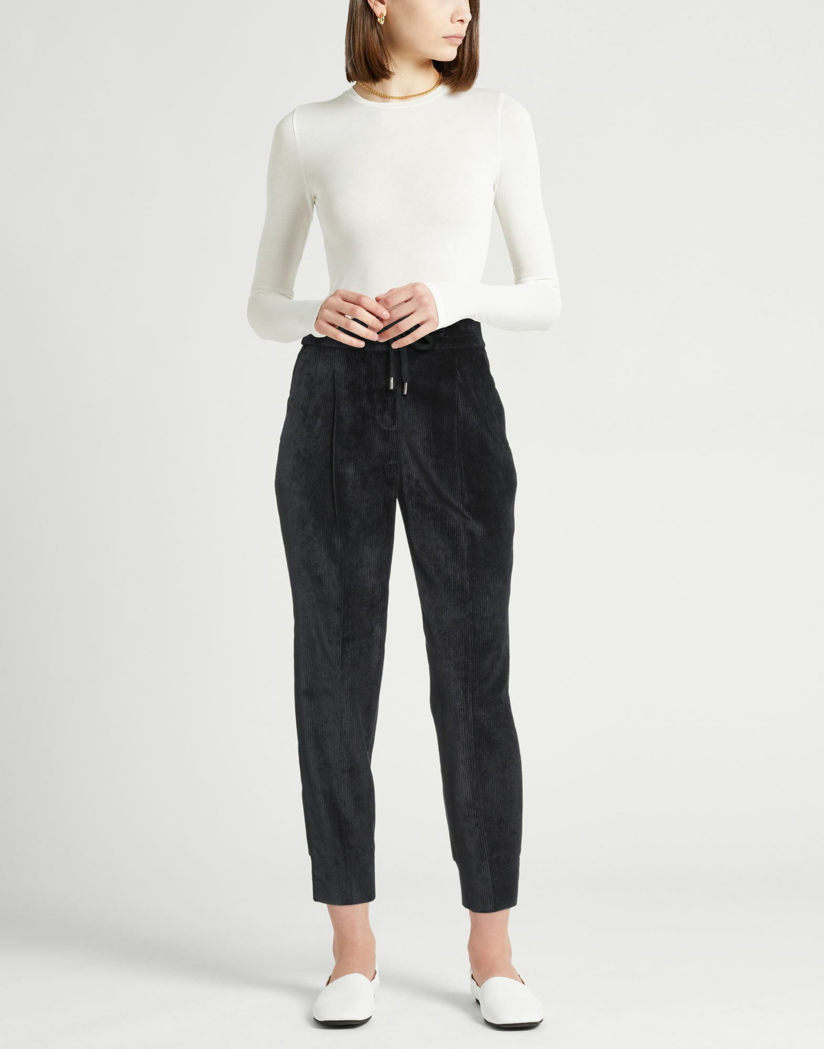 Peserico Womens Pants Midnight in Blue