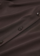 Good American Matte Stretch-jersey top Dark Brown