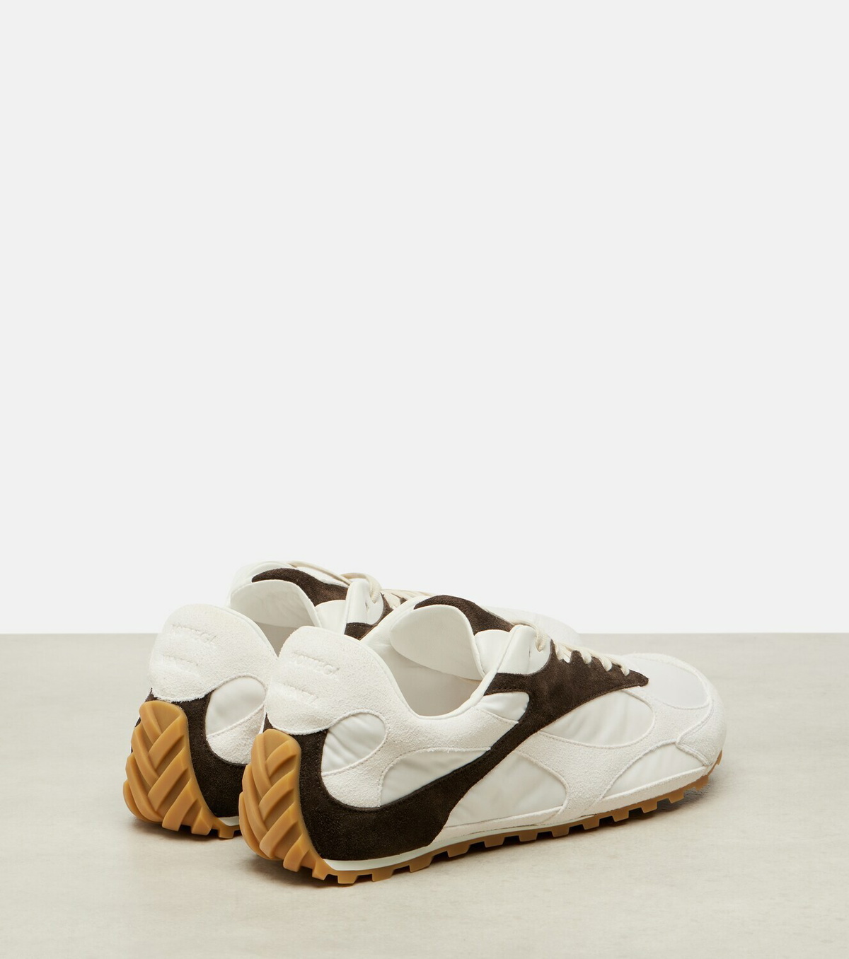 Bottega Veneta Orbit Flash suede-trimmed sneakers