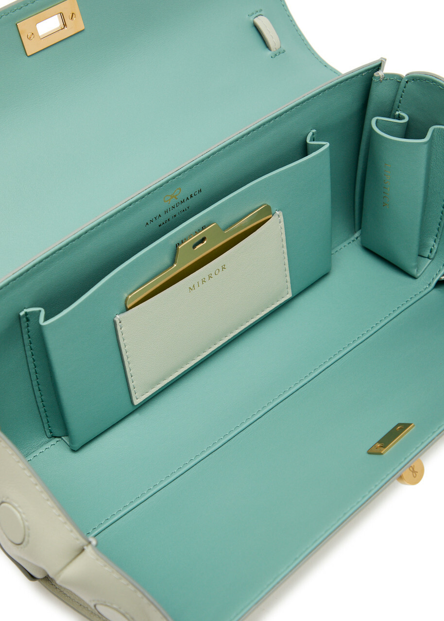 Anya Hindmarch Mortimer Leather Clutch - Light Blue - One Size