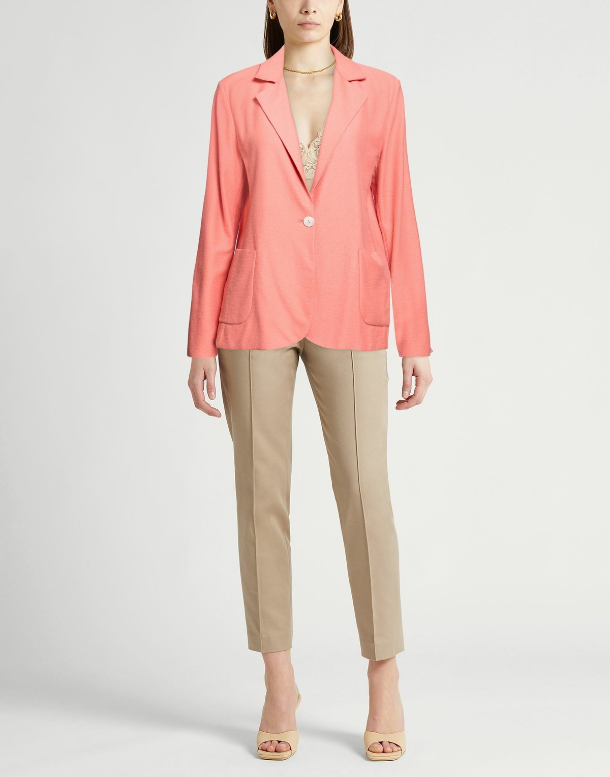 Fedeli Womens Blazer in Salmon pink