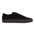 Common Projects Black Suede Achilles Low Sneakers