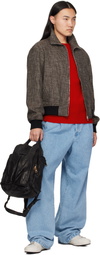 Officine Creative Black Helmet 047 Backpack