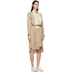 Loewe Beige Anagram Shirt Dress
