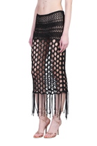 Laneus Skirt In Black Cotton