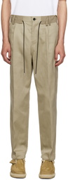 sacai Beige Drawstring Trousers