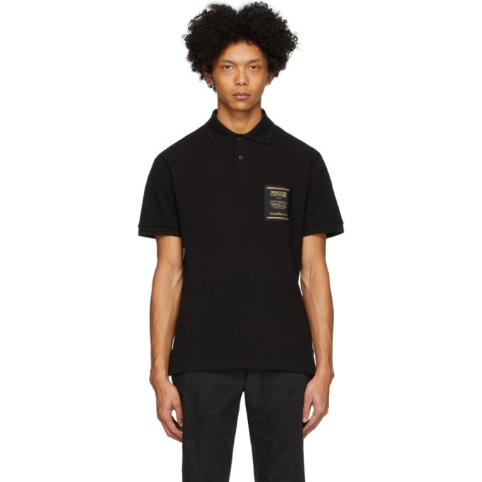 Photo: Versace Jeans Couture Black Warranty Patch Polo