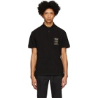 Versace Jeans Couture Black Warranty Patch Polo