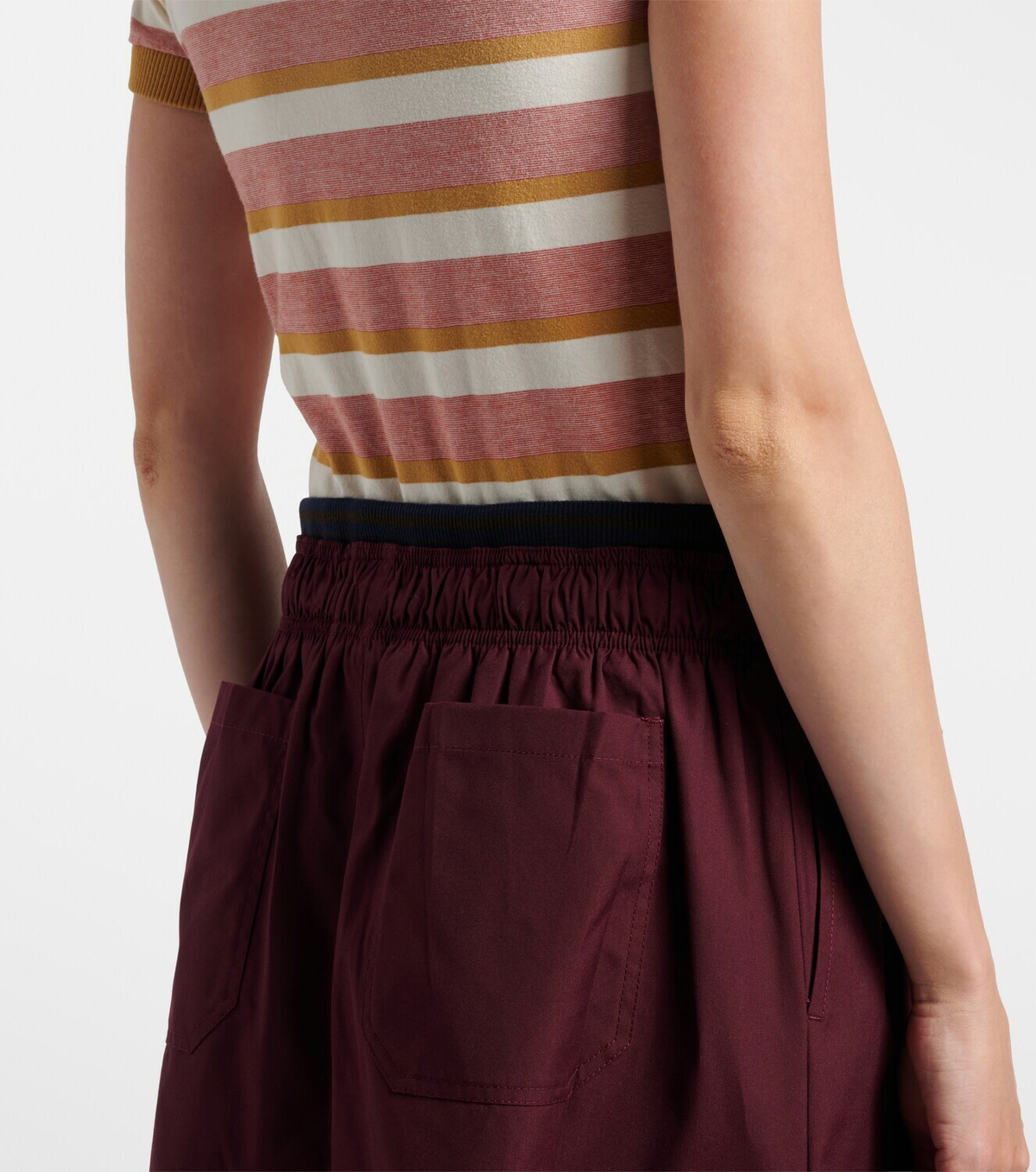 Prada Poplin midi skirt