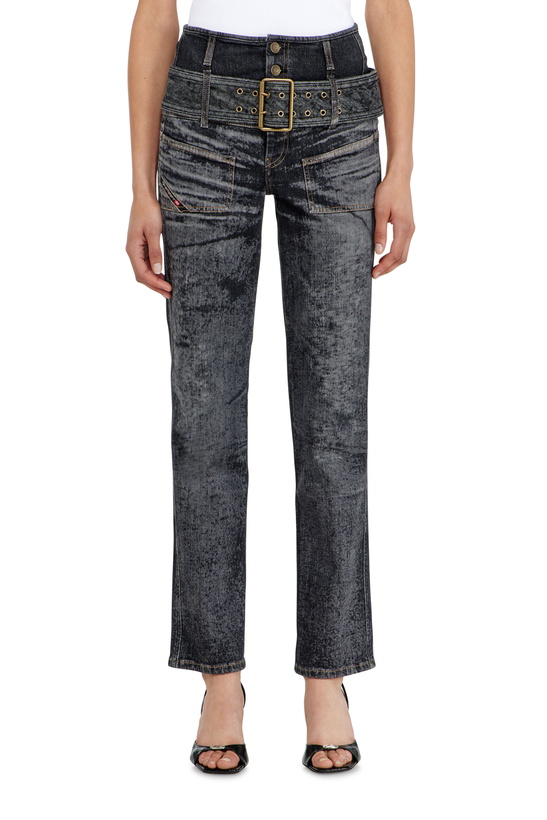 Photo: Diesel Slim Jeans High Waist D-Gorina - Jeans Womens in Black