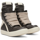 Rick Owens Brown Tower Jumbolace Geobasket Sneakers