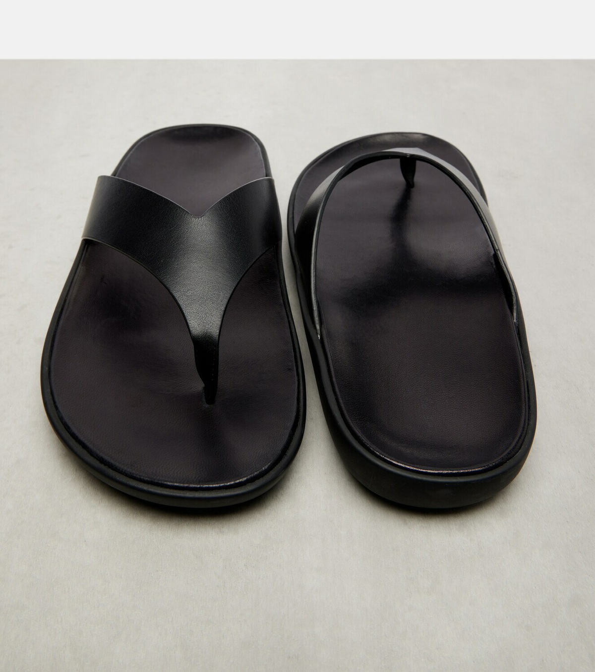 The Row Leger leather thong sandals