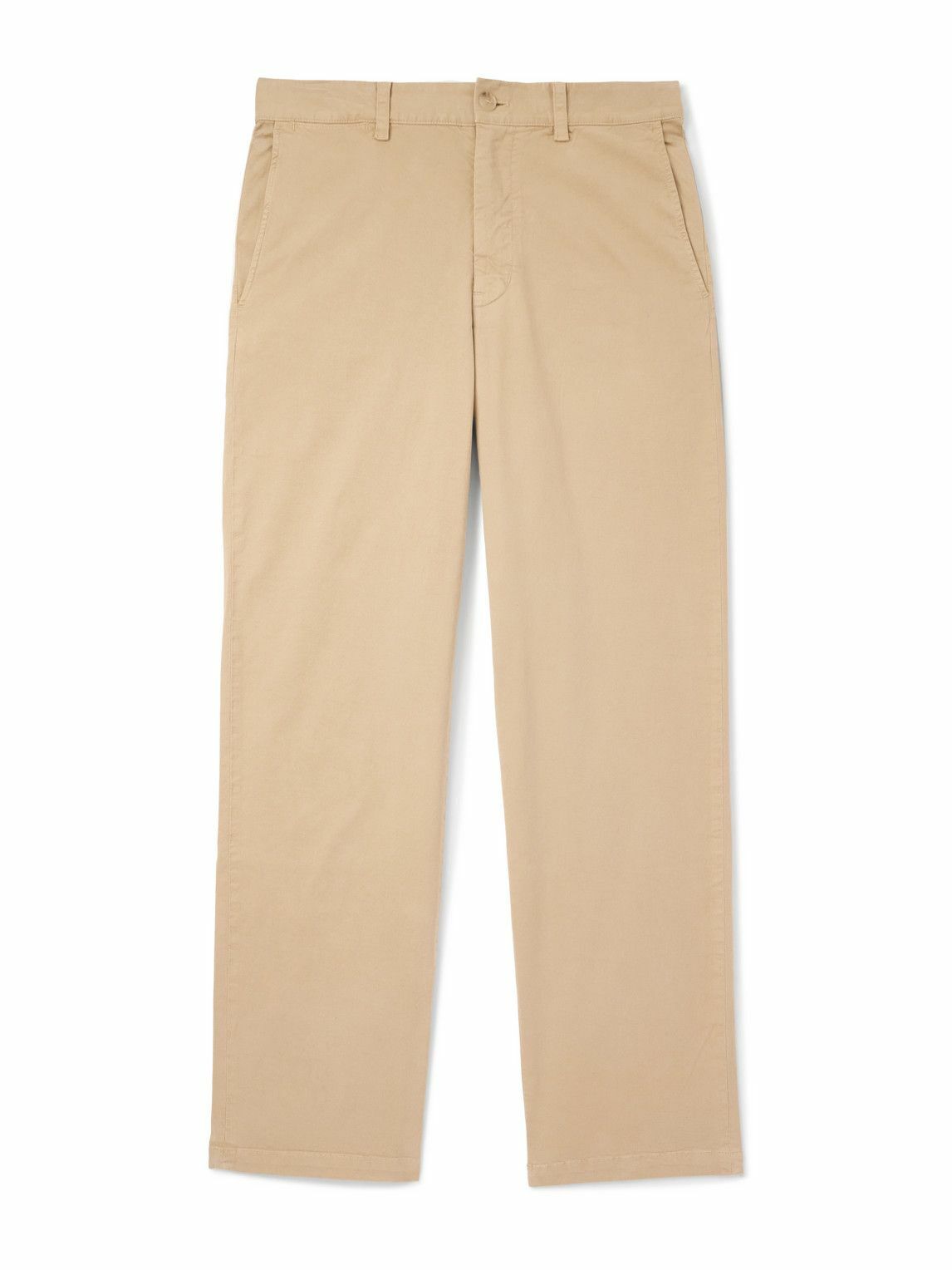 Nili Lotan - Carsen Straight-Leg Cotton-Blend Twill Trousers - Neutrals