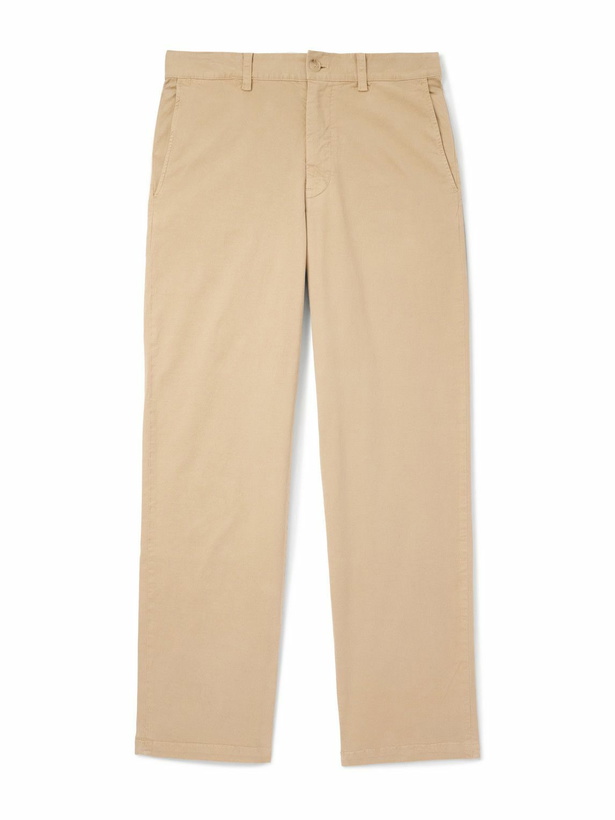 Photo: Nili Lotan - Carsen Straight-Leg Cotton-Blend Twill Trousers - Neutrals