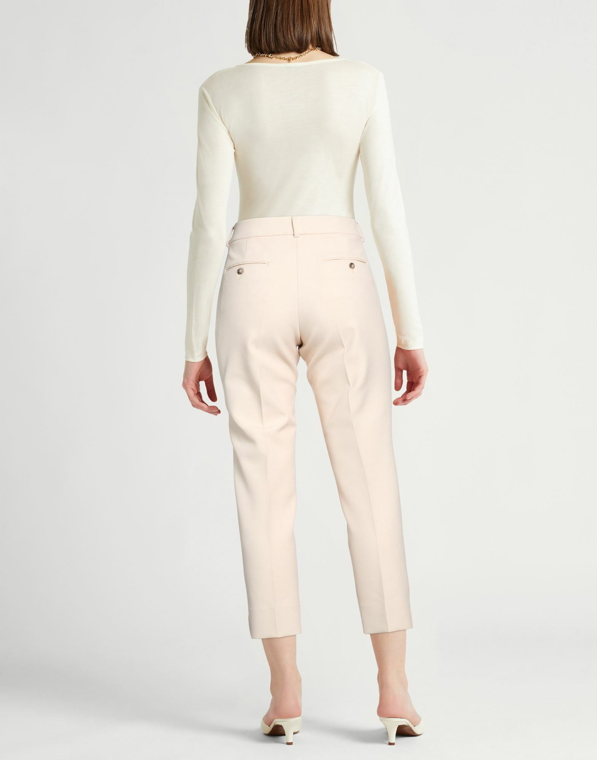 Peserico Icon 4718 Womens Pants in Cream