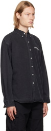 thisisneverthat Black Washed Denim Shirt