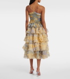 Susan Fang Smocked tulle top