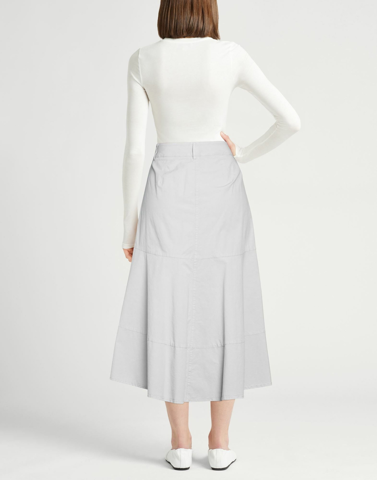 Peserico Womens Midi skirt Light in Grey