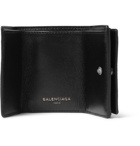 Balenciaga - Arena Mini Textured-Leather Trifold Cardholder - Men - Black