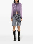 Masha Popova Purple Bleached Denim Jacket