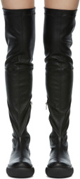 Lanvin Black Arpège Thigh-High Boots