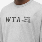 WTAPS Men's Long Sleeve Design 01 T-Shirt in Ash Grey