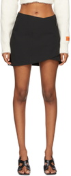 Heron Preston Black Wrap Zip Skirt