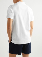 OAS - Logo-Embroidered Cotton-Terry Polo Shirt - White