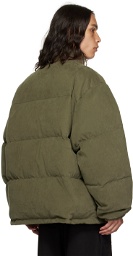 We11done Khaki Quilted Down Jacket