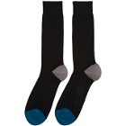 Paul Smith Black Contrast Socks