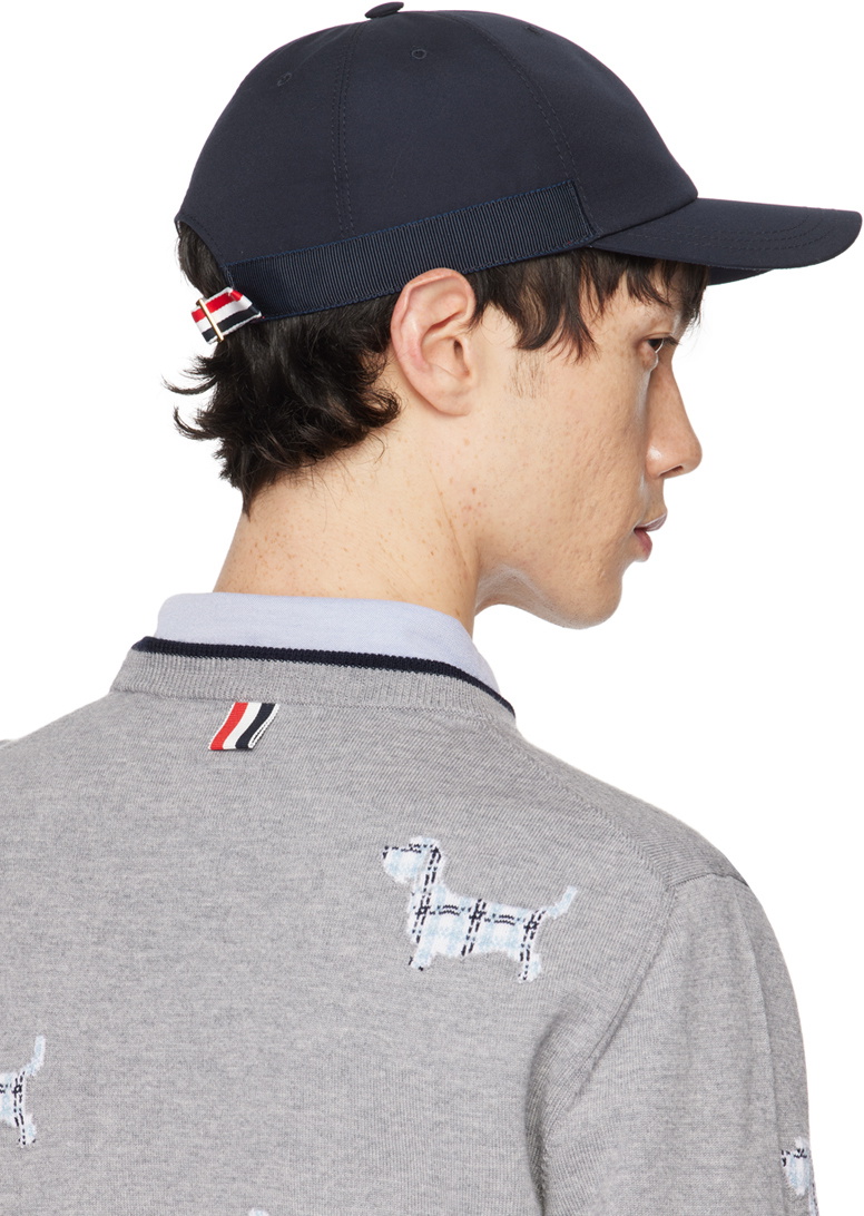 Thom Browne Navy Classic Baseball Cap