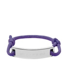 1017 ALYX 9SM Men's Cord & Metal Bracelet in Purple