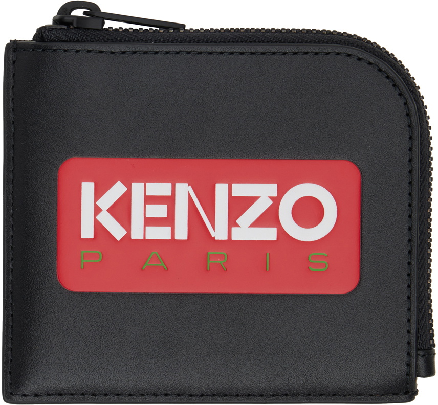 Kenzo Black Kenzo Paris Leather Wallet Kenzo