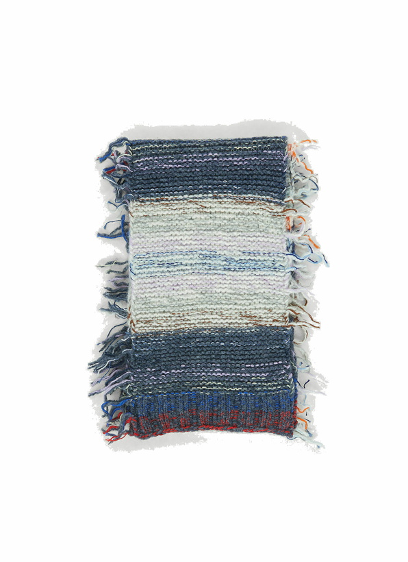 Photo: Knitted Striped Scarf in Multicolour