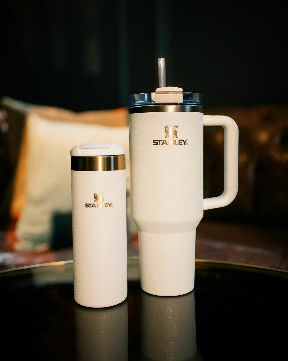 Stanley The Quencher H2.O FlowState™ Tumbler 40 oz Beige Mens Outdoor Equipment/Kitchen- & Tableware