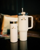 Stanley The Quencher H2.O FlowState™ Tumbler 40 oz Beige Mens Outdoor Equipment/Kitchen- & Tableware