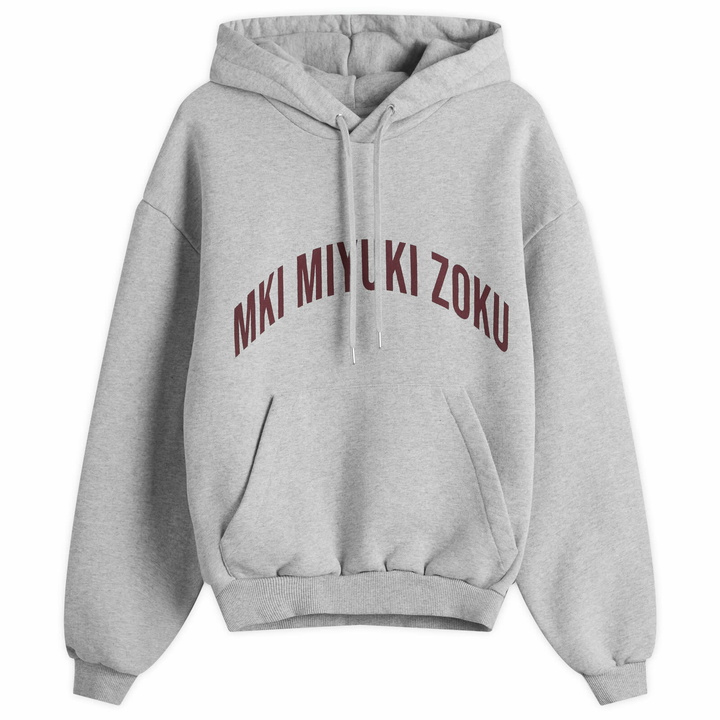 Photo: MKI Women's Arch Hoodie Presented by END. in Grey/Burgundy