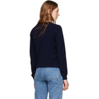 Stella McCartney Navy We Are The Weather SOS Sweatshirt