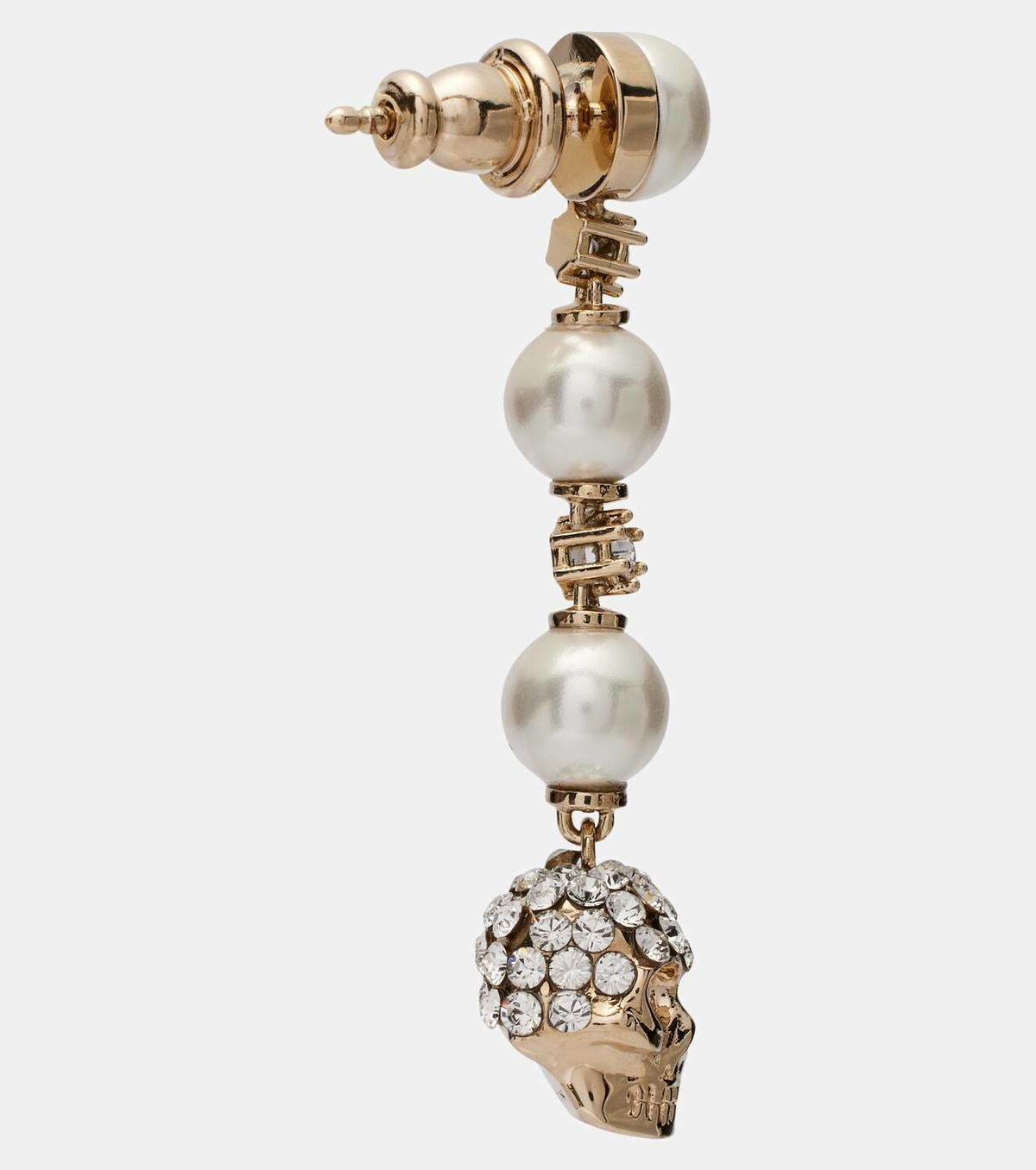 McQueen Crystal-embellished drop earrings