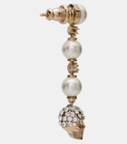 McQueen Crystal-embellished drop earrings
