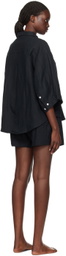 Deiji Studios Black 'The 03' Pyjama Set