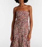 Proenza Schouler White Label Maisy printed cotton-blend tube top