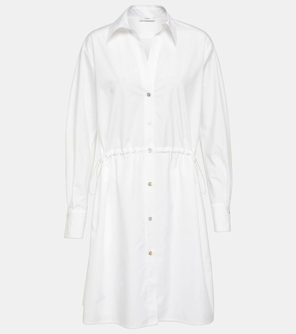 【Vince】 Ruchedコットン shirtdress Vince Ruched cotton shirtdress Vince