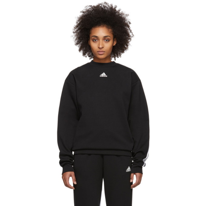 Photo: adidas Originals Black Must Haves 3-Stripes Sweatshirt