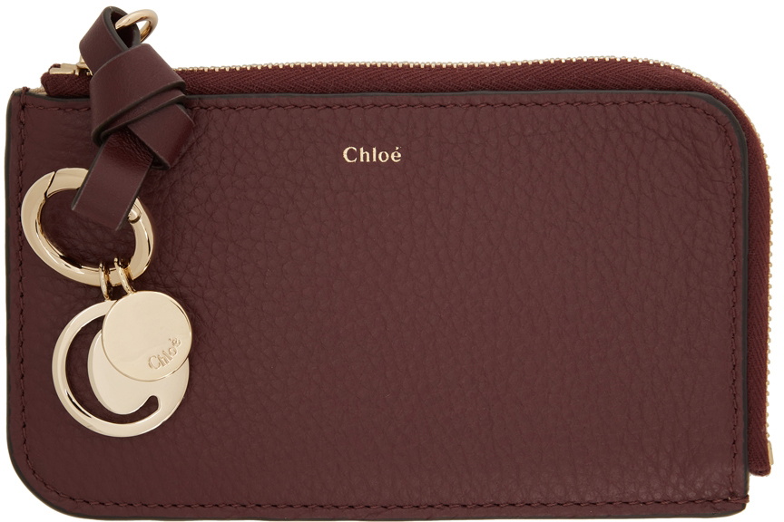 Chloé Alphabet Zipped Card Holder