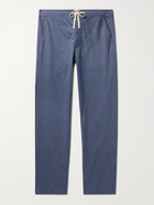 Oliver Spencer Loungewear - Townsend Striped Organic Cotton Pyjama Trousers - Blue