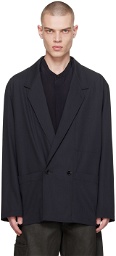 LEMAIRE Black Double Breasted Blazer