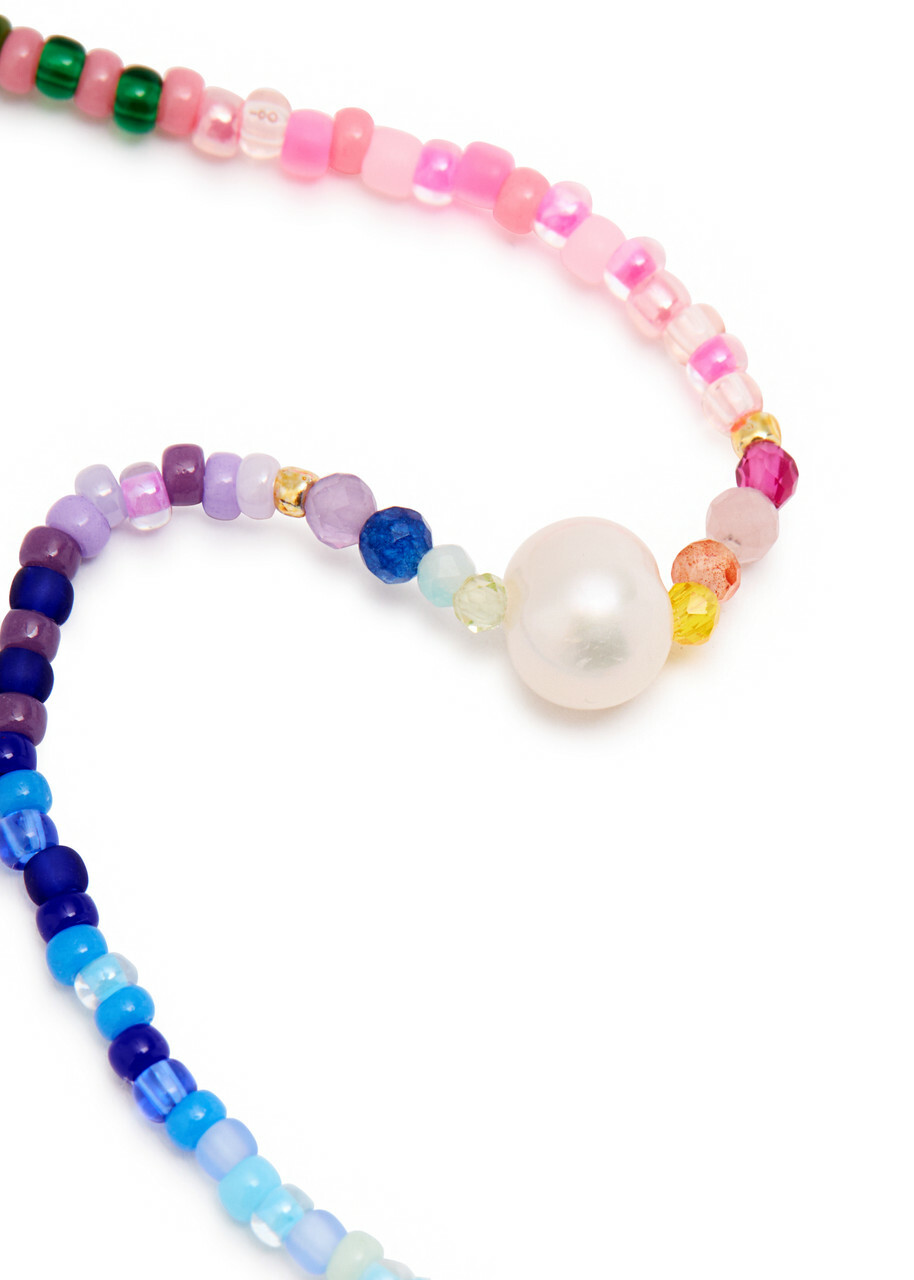 Anni LU Capri Beaded 18kt Gold-plated Bracelet - Multicoloured - One Size