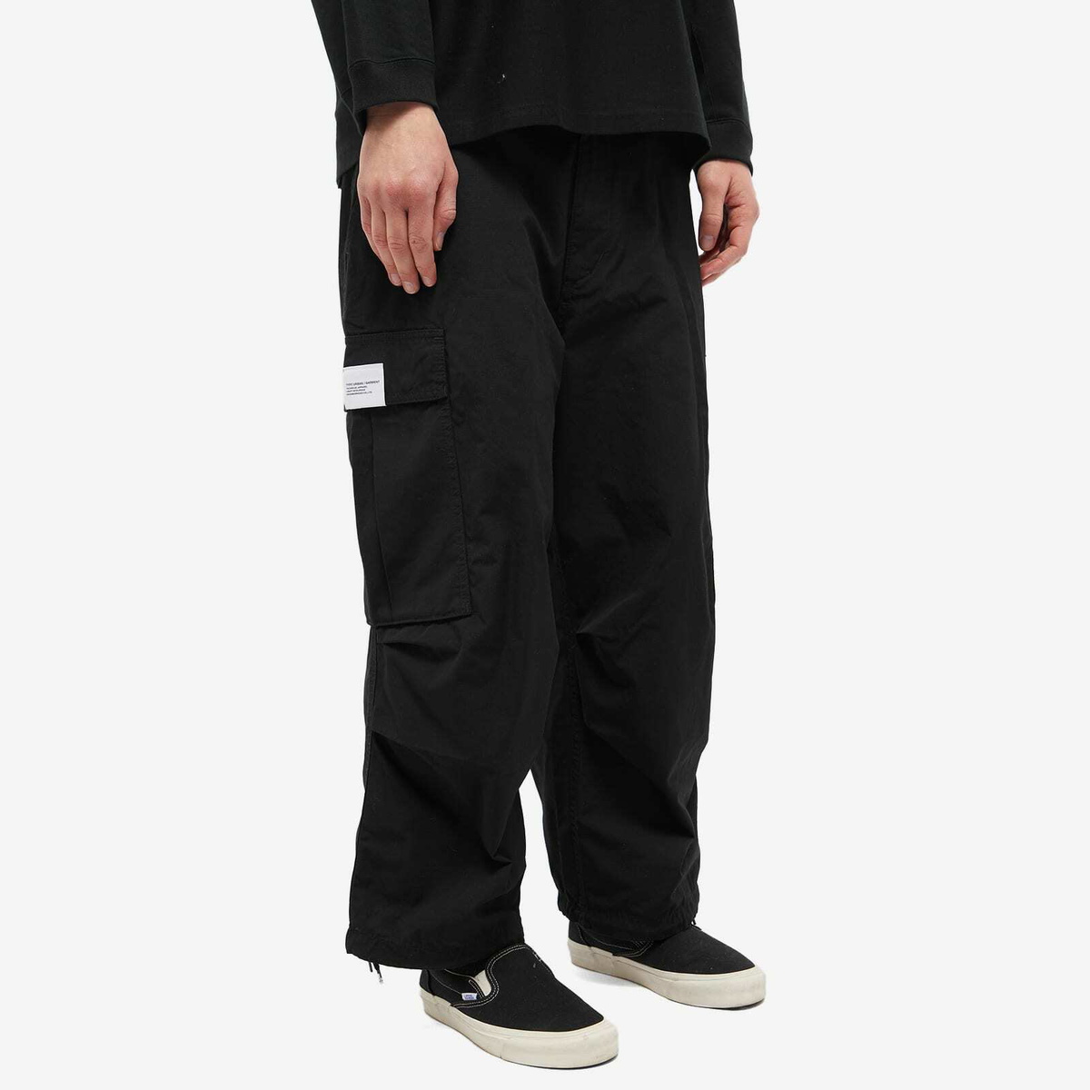 NEIGHBORHOOD 22SS WIDE CARGO ブラック M Neighborhood Men's Wide Cargo Pant in Black Neighborhood