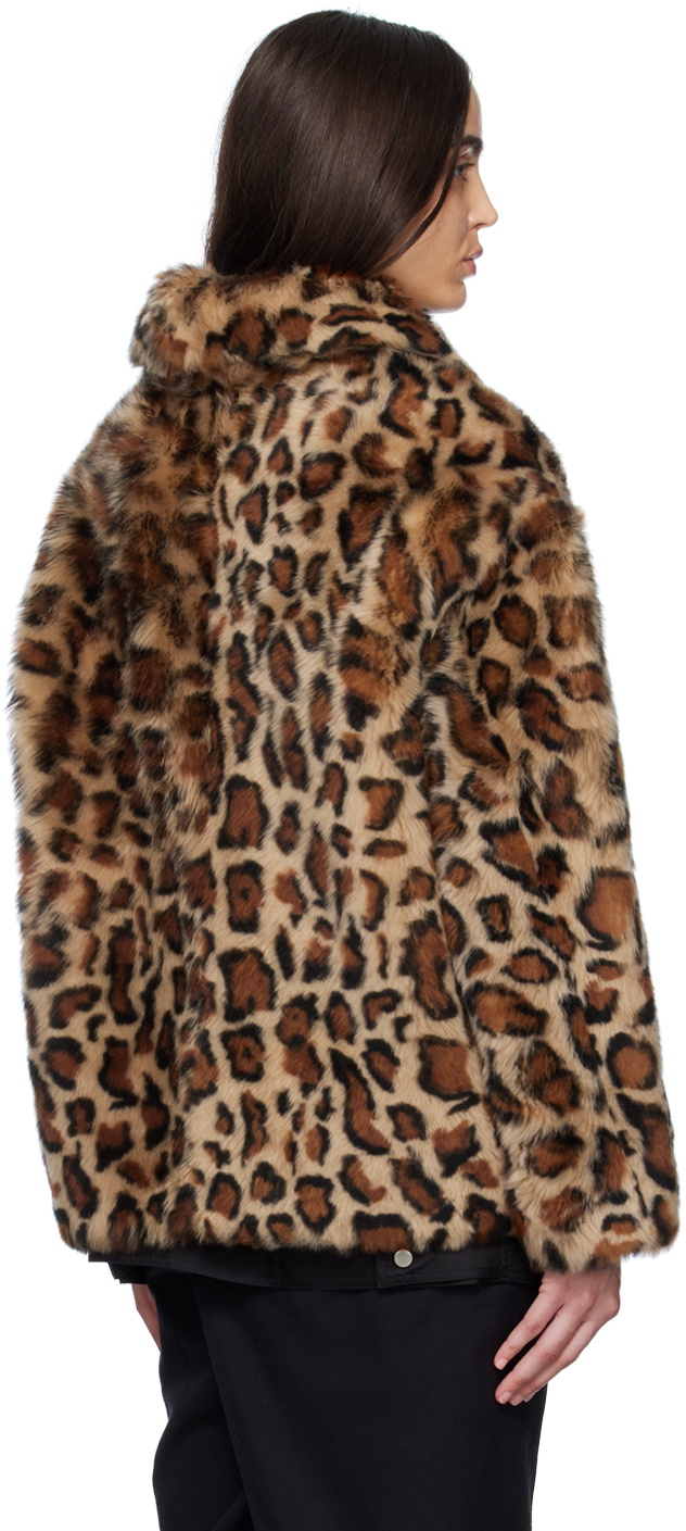 Yves salomon leopard on sale coat